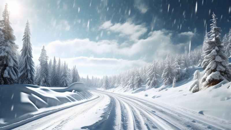 美丽冬季雪景 83