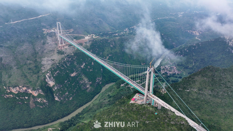贵州花江峡谷大桥建设 12