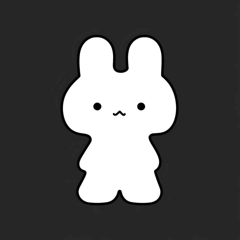 兔子贴纸素材 8