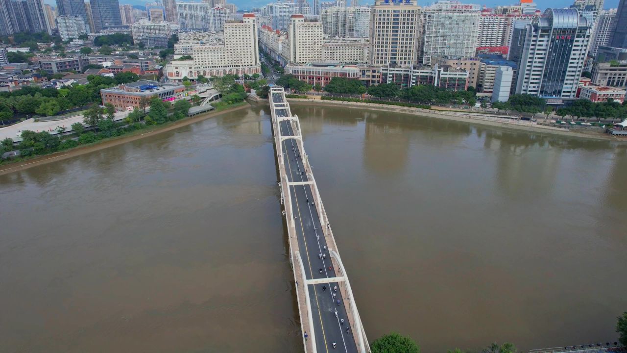 航拍福州解放大桥建筑景观 7