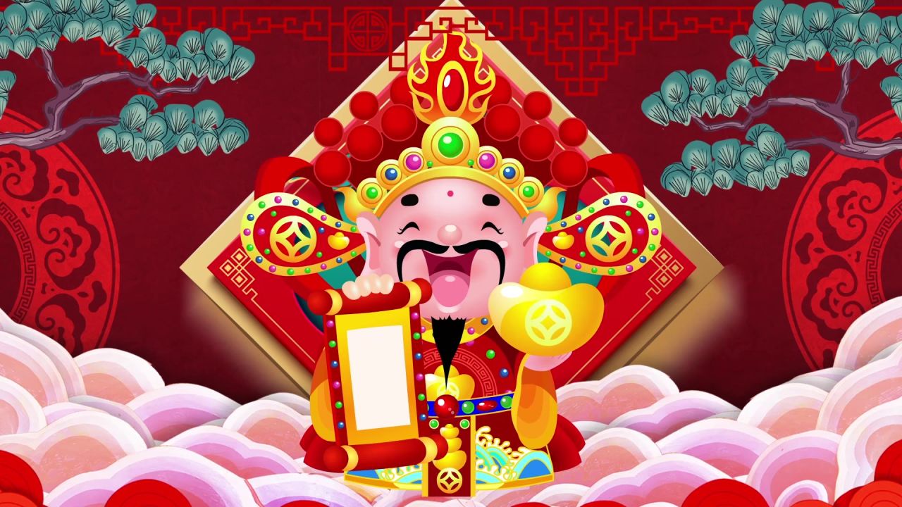 古风背景视频 中国风 意境春天 桃花 水墨 30