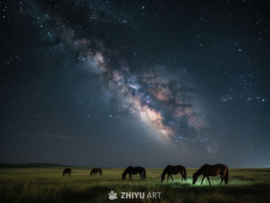 星空下的草原骏马 163