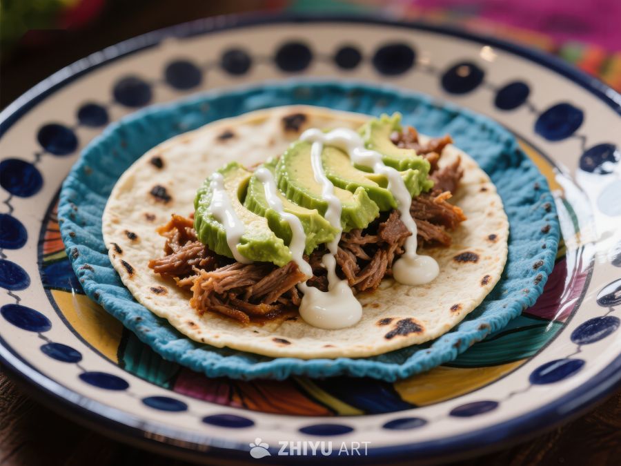 美味牛腩塔可配鳄梨酱 372