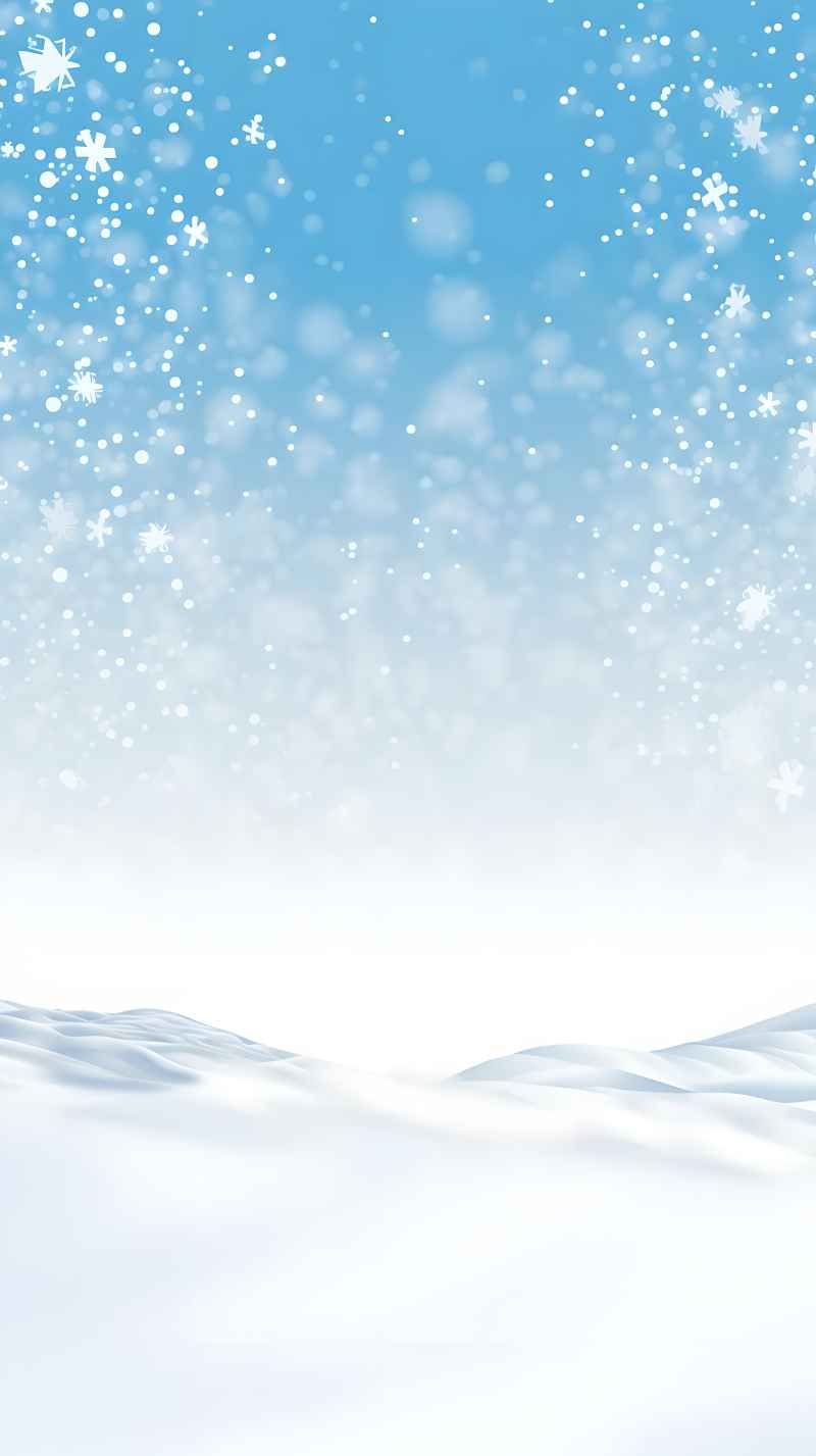 冬季冬天雪景唯美背景 26