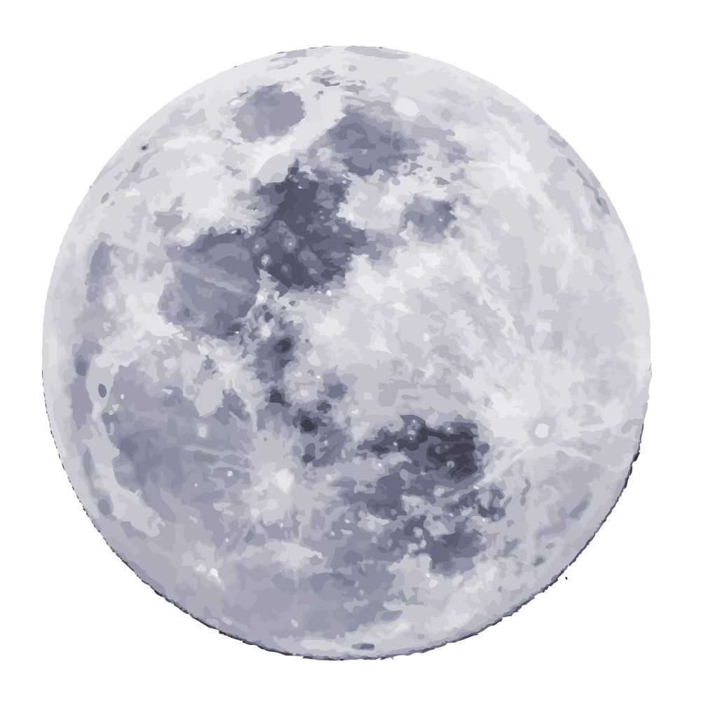 【矢量图】月亮