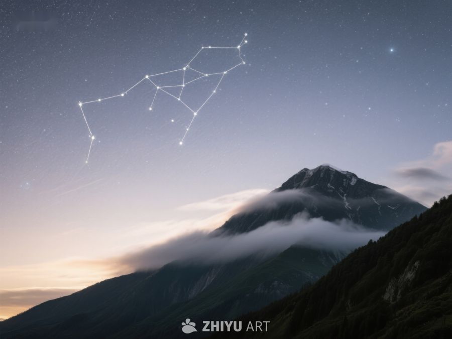 星空下的山峰与云海 209