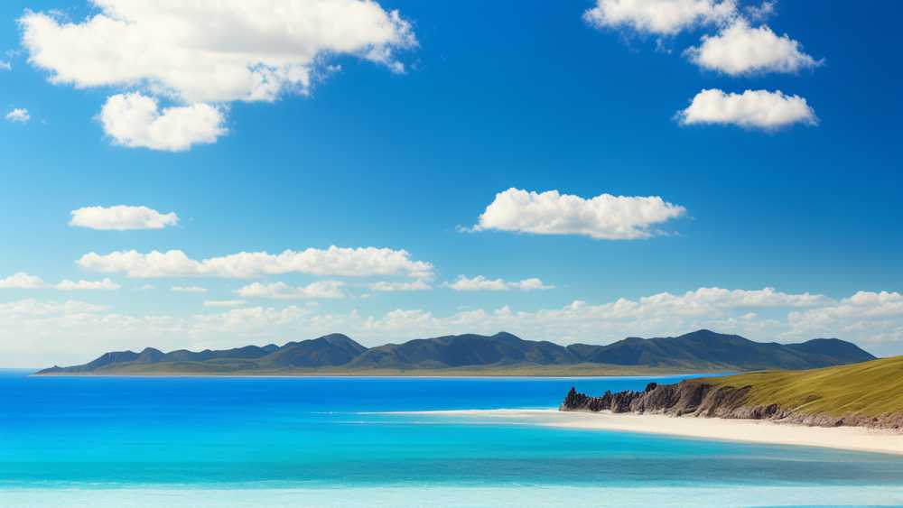 蓝色大海美景