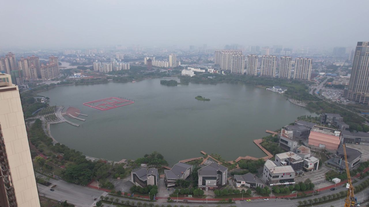 广西钦州白石湖公园航拍