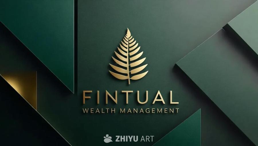 深绿色背景上，呈现着金色品牌标识。“FINTUAL