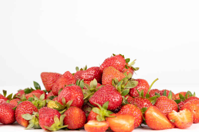 新鲜草莓水果实拍 48