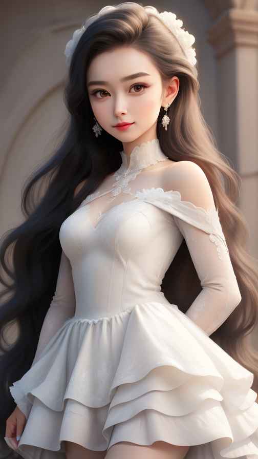 美女身材好看穿什么都好看