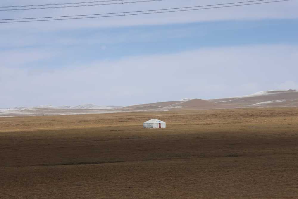 草原中的蒙古包
