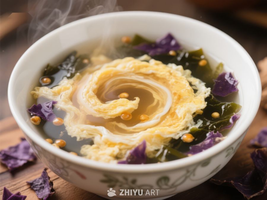 紫菜蛋花汤热气腾腾 1183