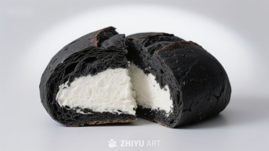 黑皮面包夹心奶酪