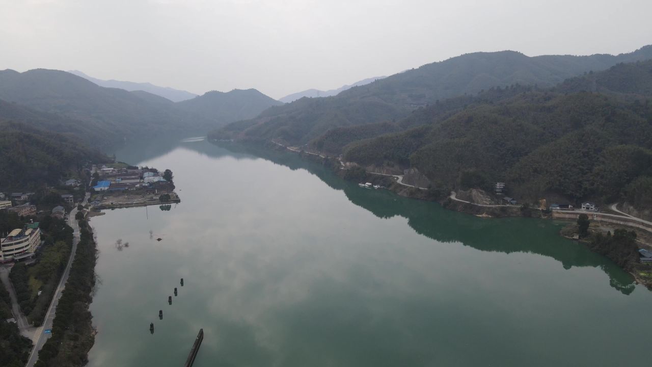 湖南沅江风光航拍 
