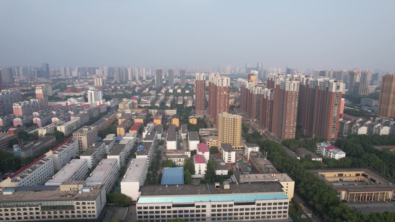 河北邯郸城市建设航拍