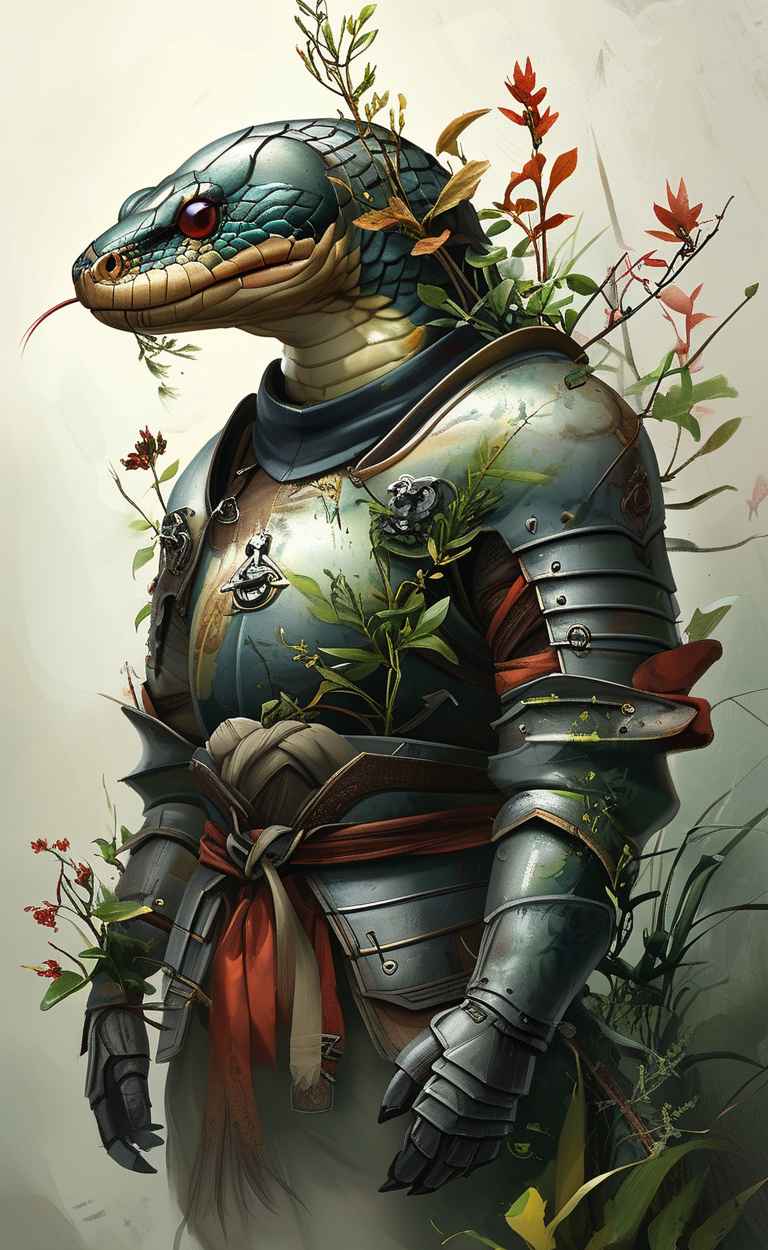 蛇穿铠甲，蛇年 9