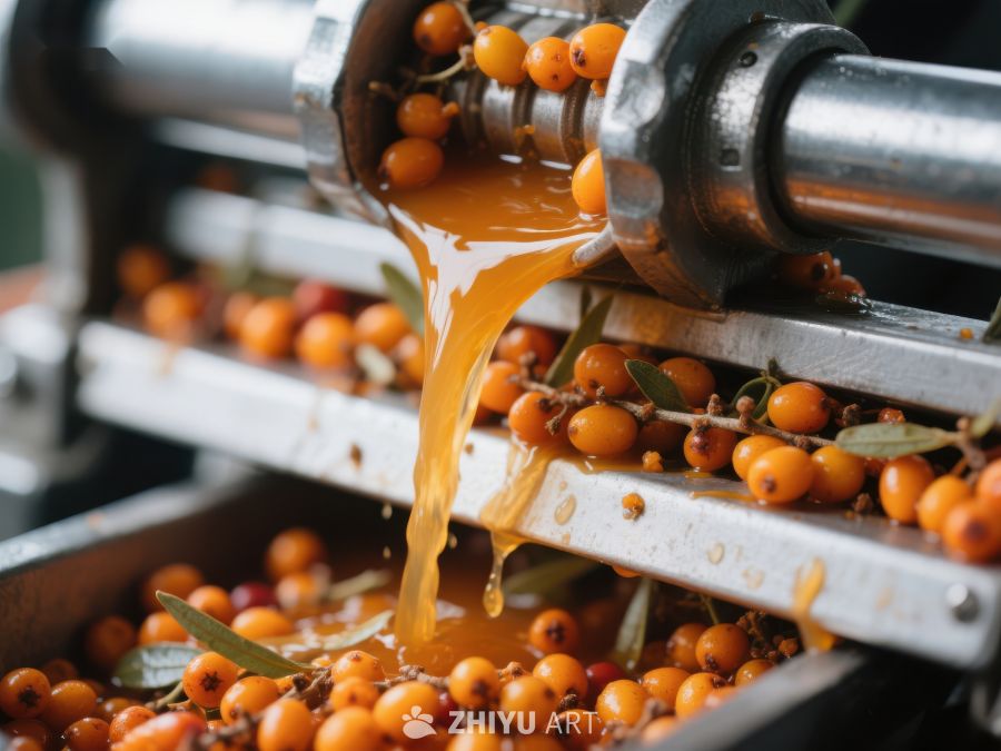 海 buckthorn 榨汁过程 163
