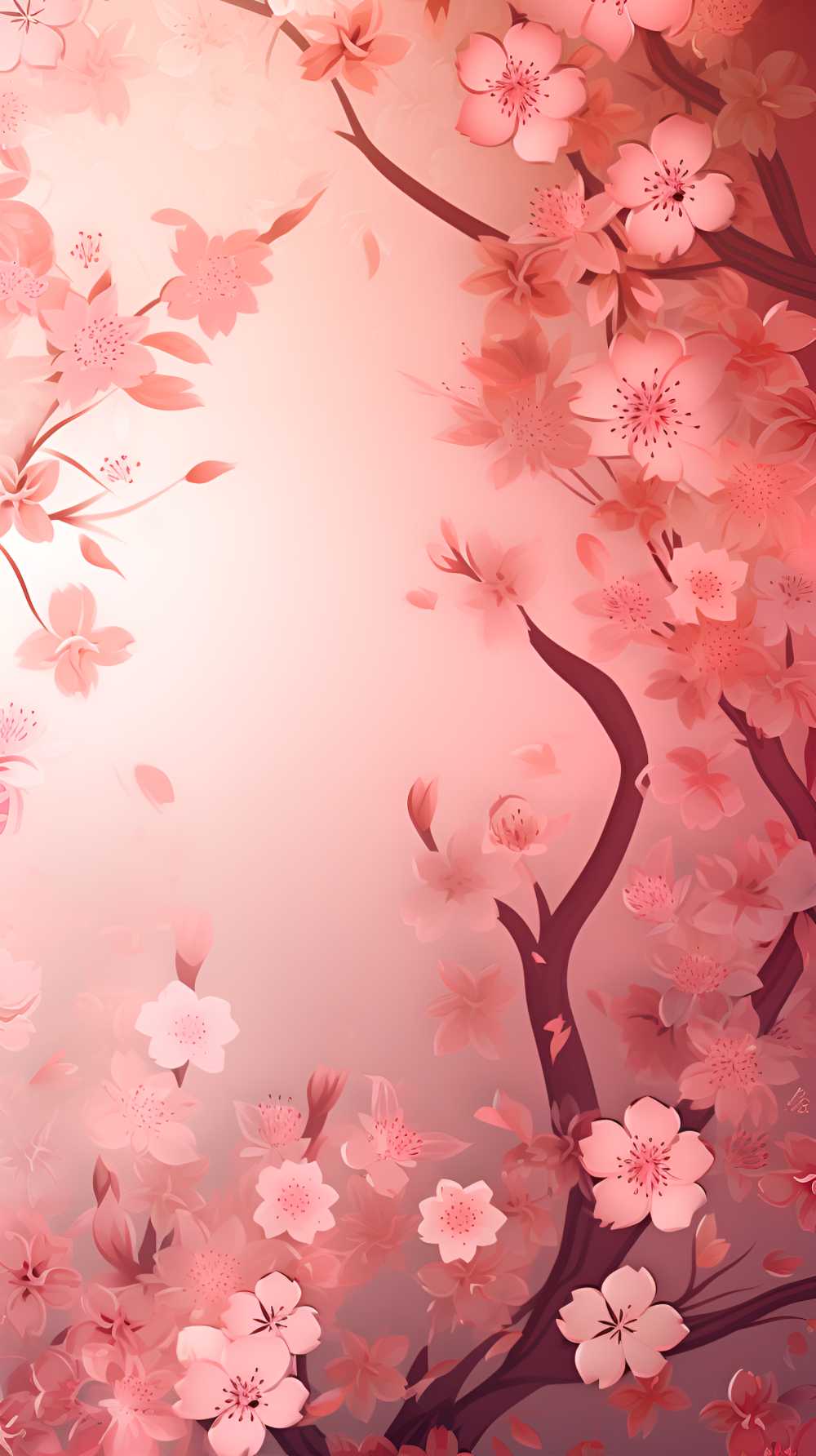 唯美粉红色的花摄影图