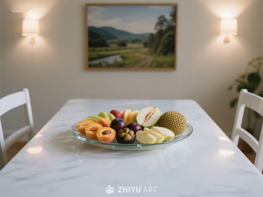 餐桌上的新鲜水果拼盘 79