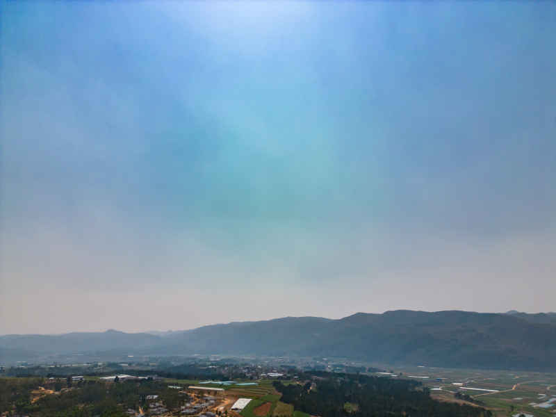 云南红河弥勒东方韵景区航拍 