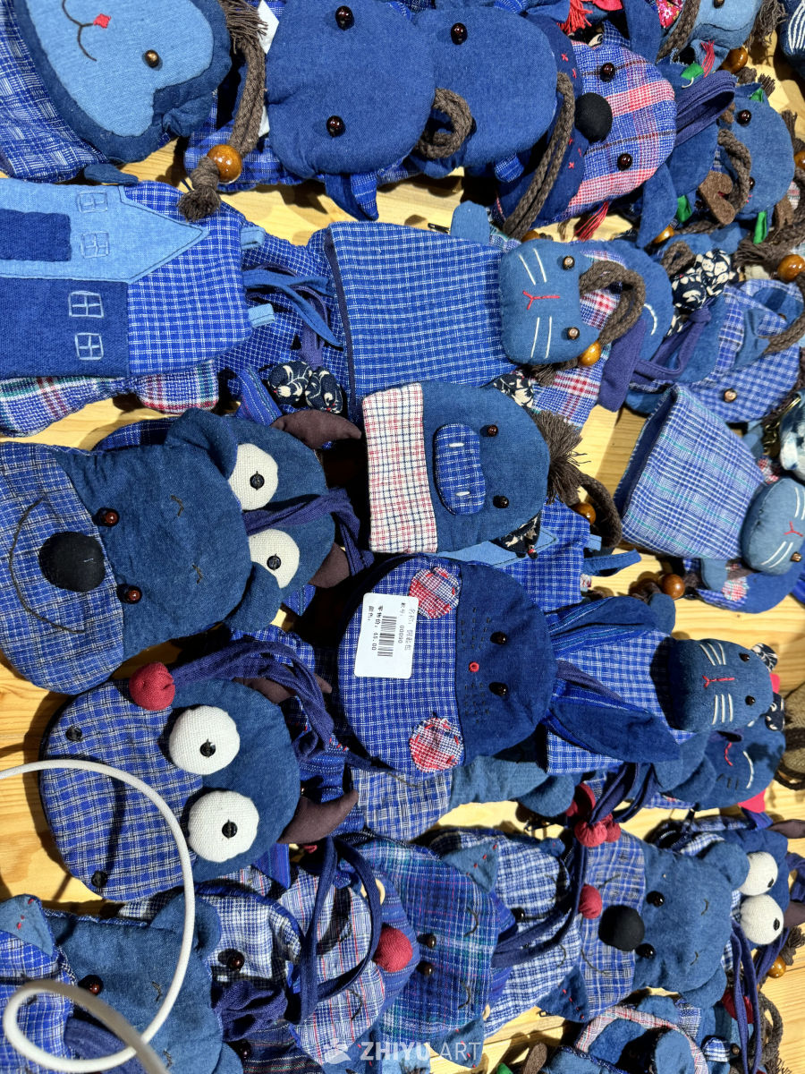 蜡染篮染扎染工艺品 8