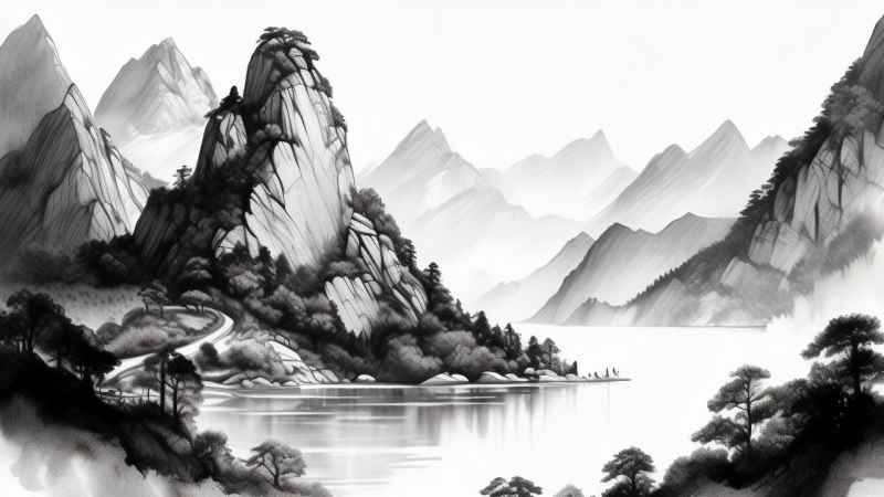 山水风景插画 18