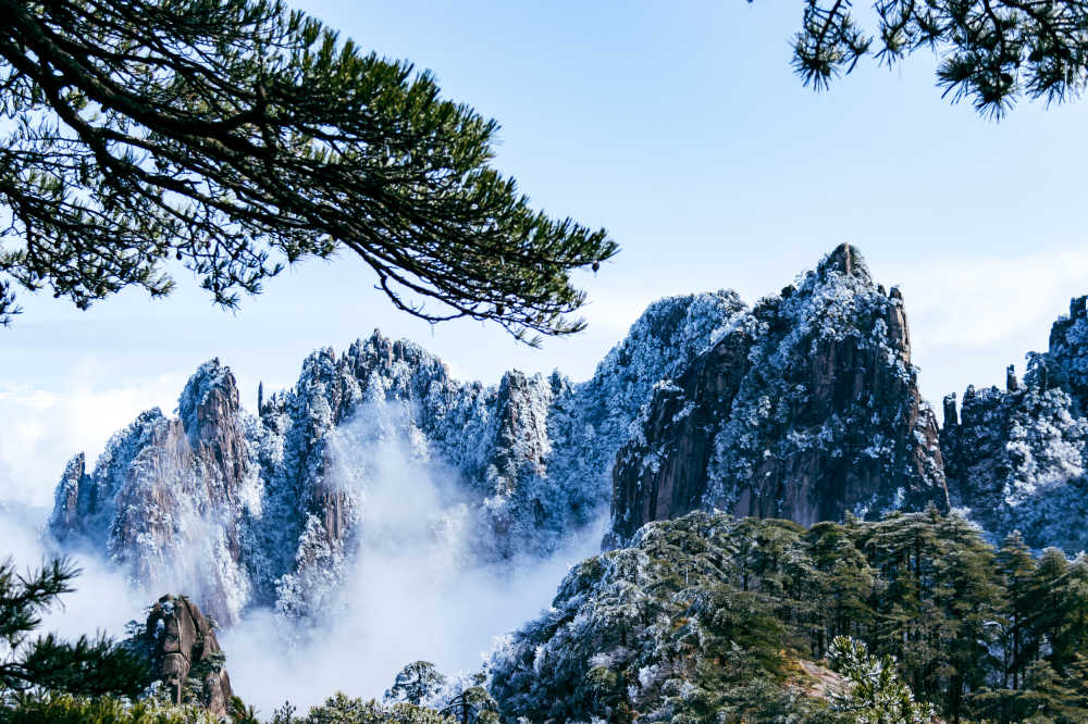 黄山雪景