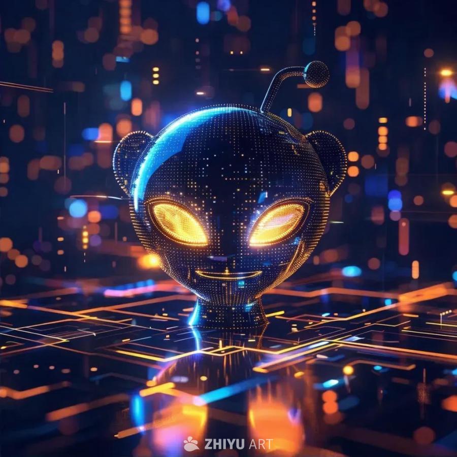 一个重新设计的Reddit标志，散发着奇异而又熟悉