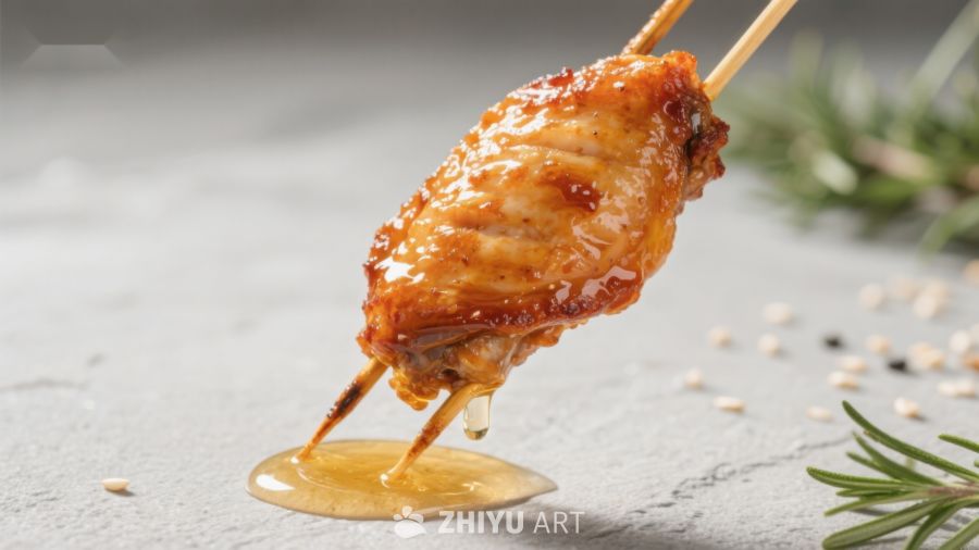 酱汁鸡翅串，美味滴落瞬间