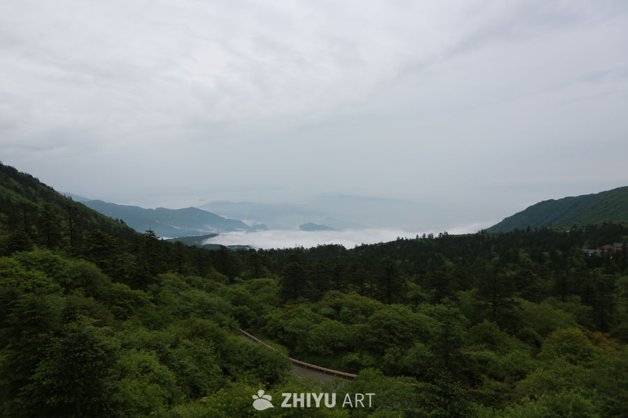 山间云海
