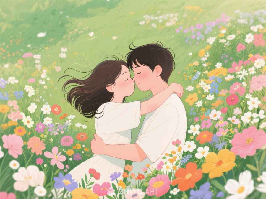 花海中的甜蜜拥吻 322
