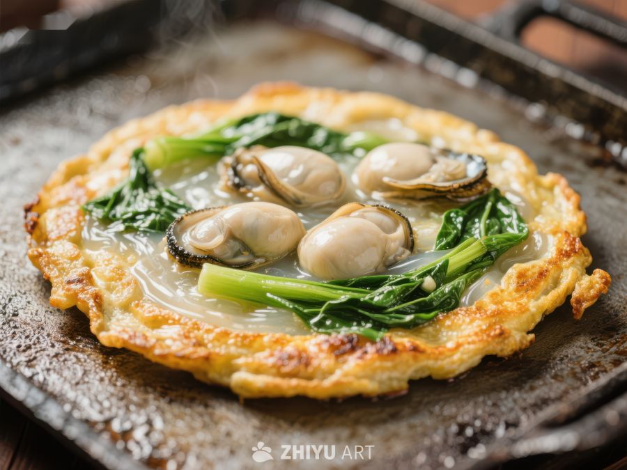 热腾腾的海鲜煎饼 965