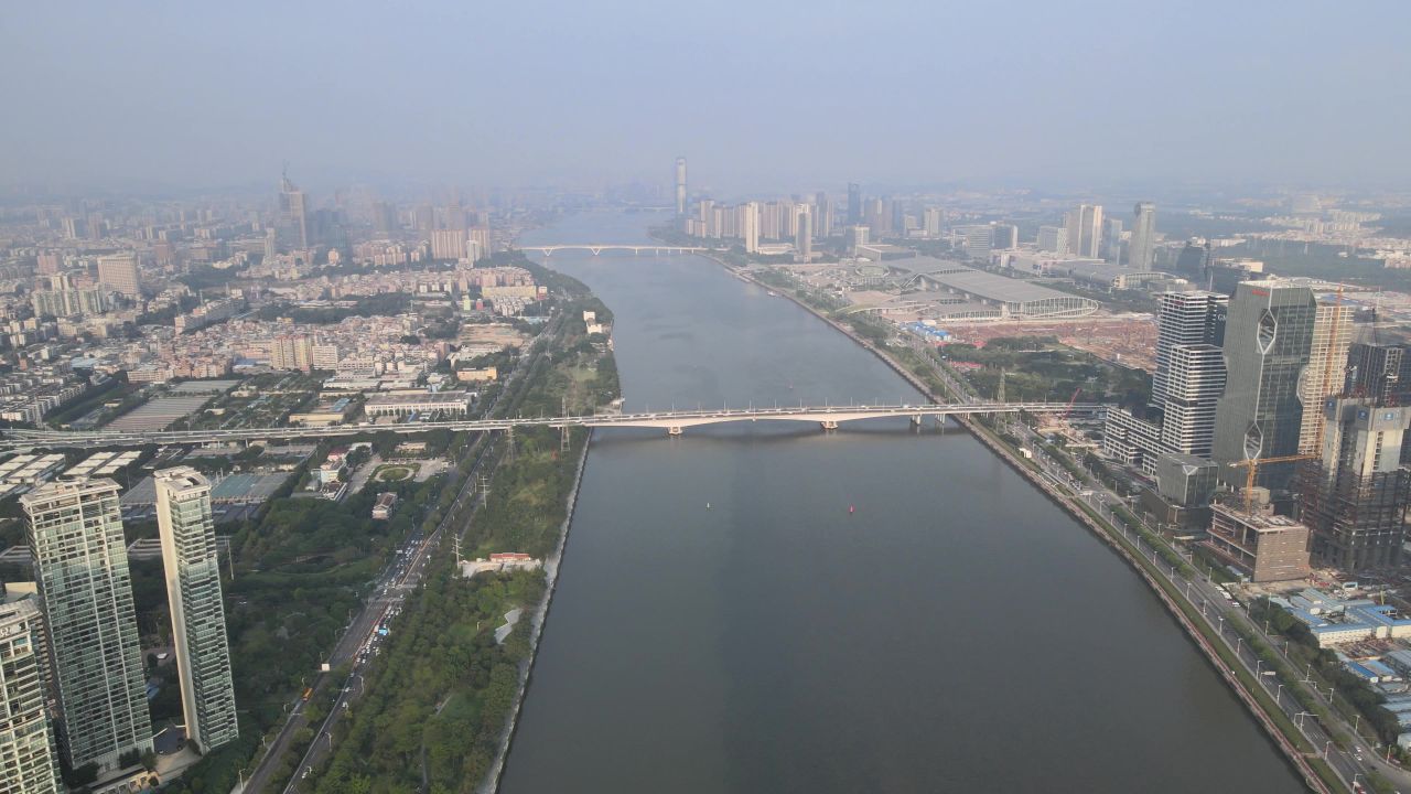 广州琶洲CBD建设航拍