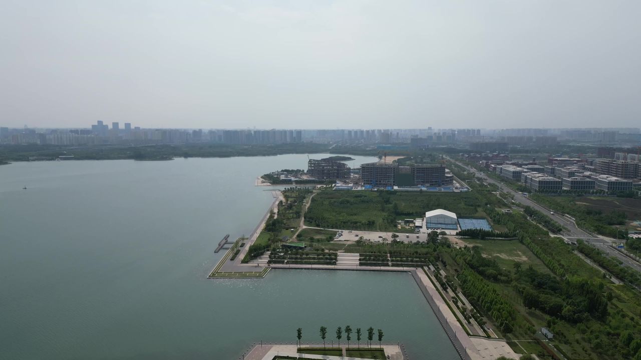 河南郑州城市风光航拍