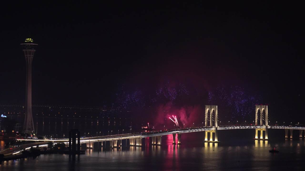 澳门回归二十五周年烟花表演 六