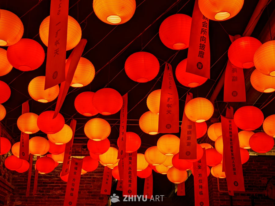 红灯笼夜景