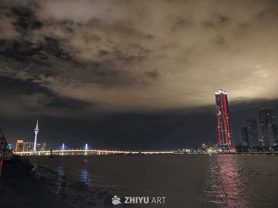 夜幕下的城市风光