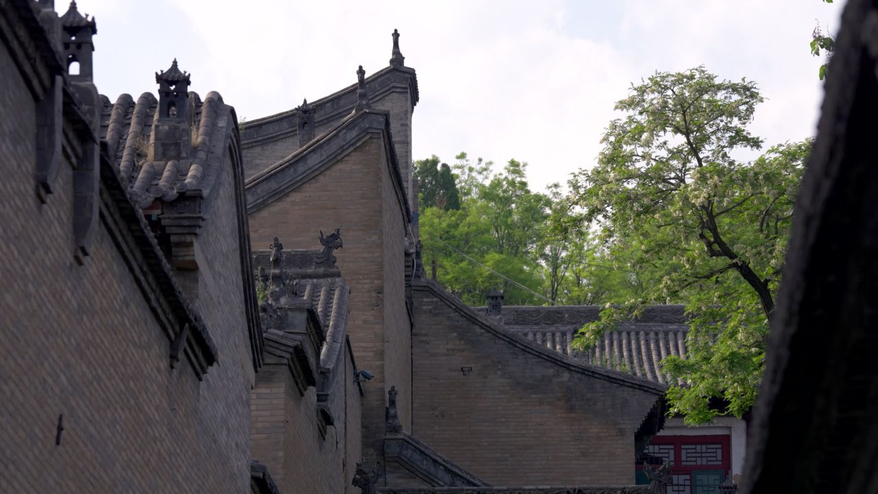 山西晋中灵石县王家大院建筑风光