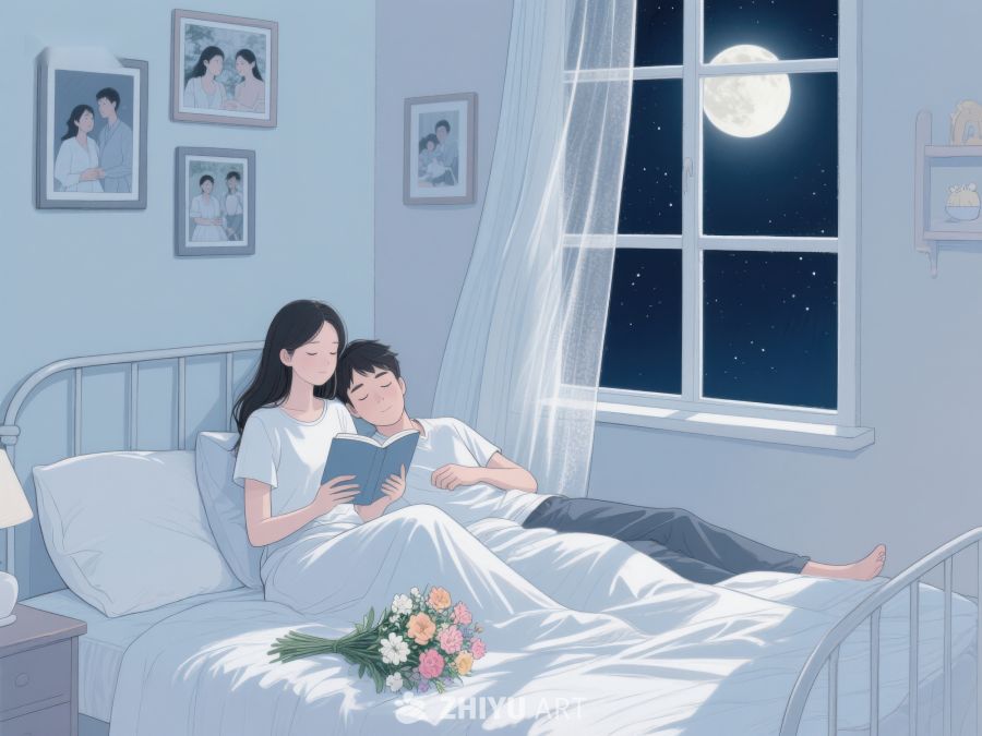 月夜床头共读温馨时刻 1229