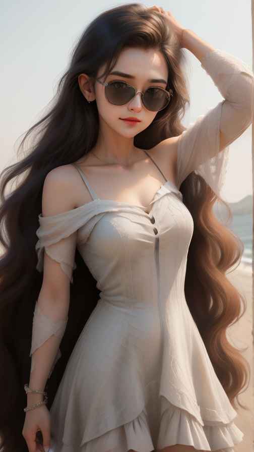 美女身材好看穿什么都好看