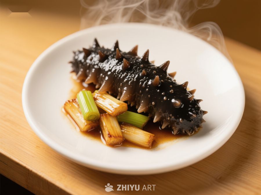 海参配葱段热菜 161
