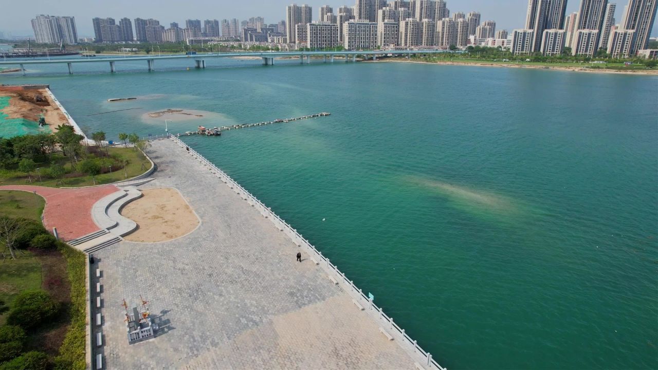 航拍厦门陈化成主题公园