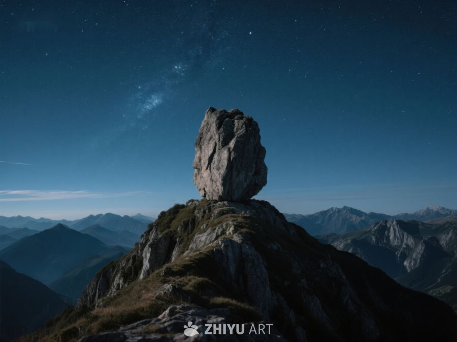 夜空下的孤峰 311