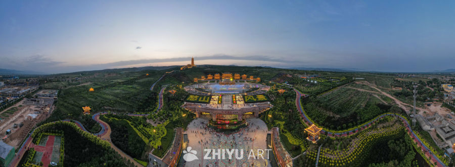 山西静乐县憨山全景图