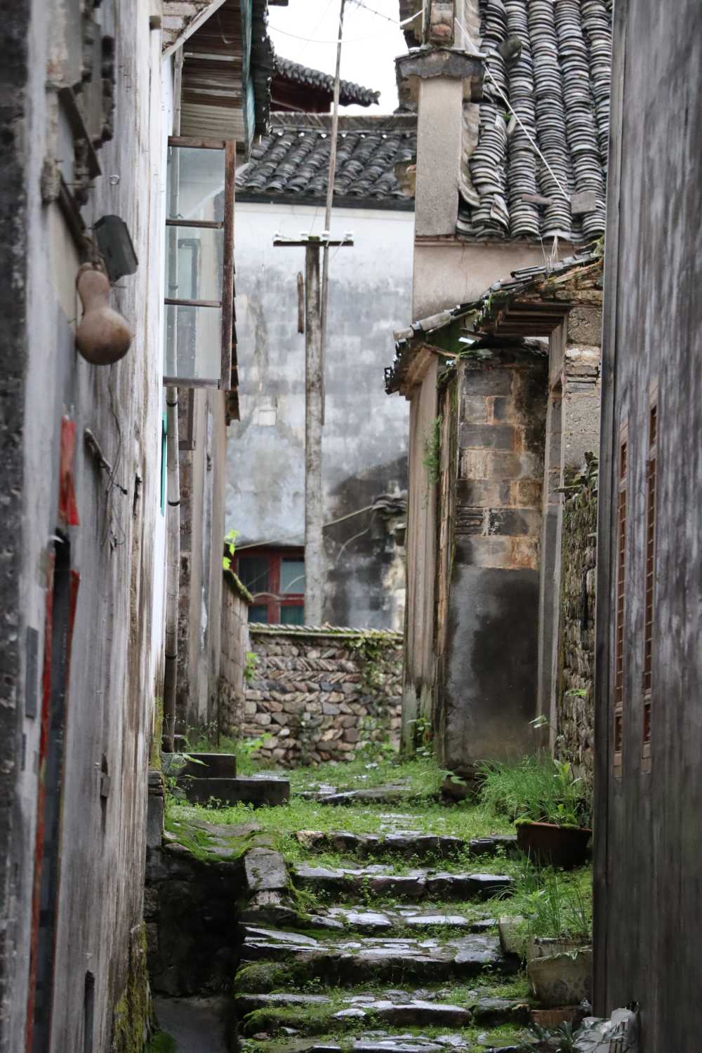 卢村雨后村间小巷