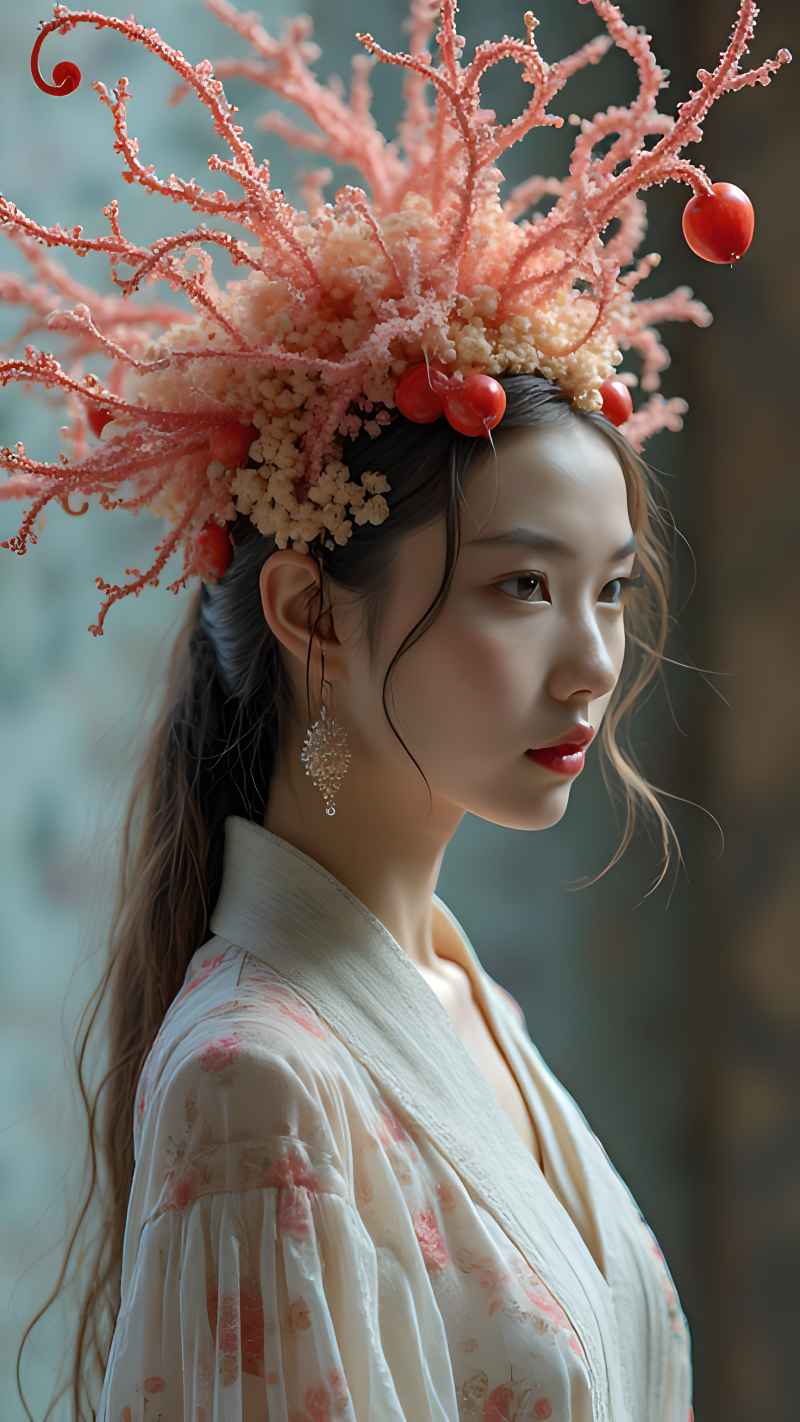 森林系列五颜六色古风艺术美女 24