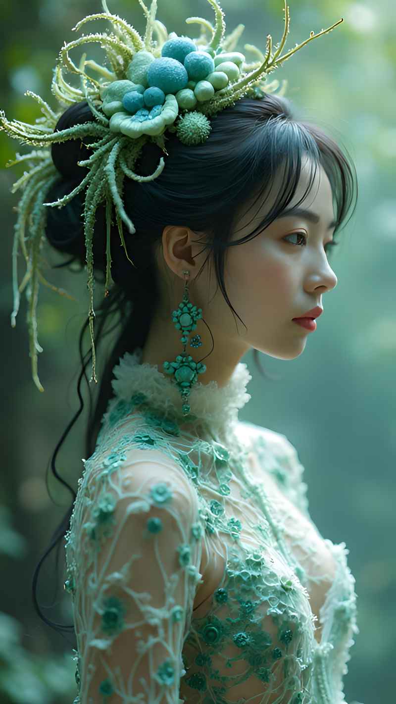森林系列五颜六色古风艺术美女 50