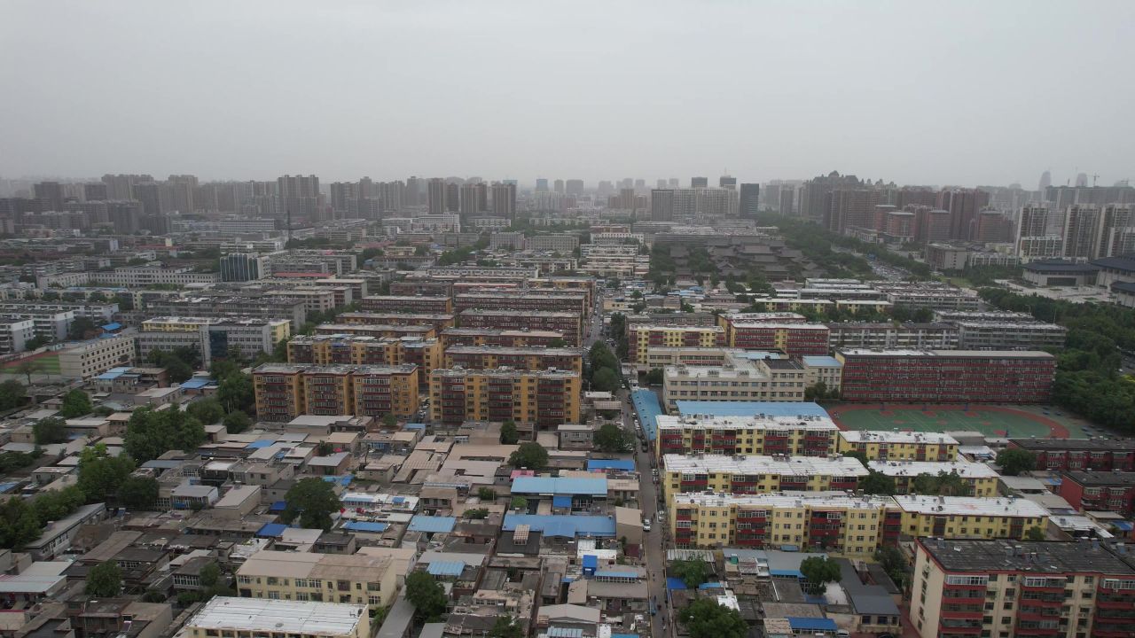 河北邢台城市风光旅游景区航拍 