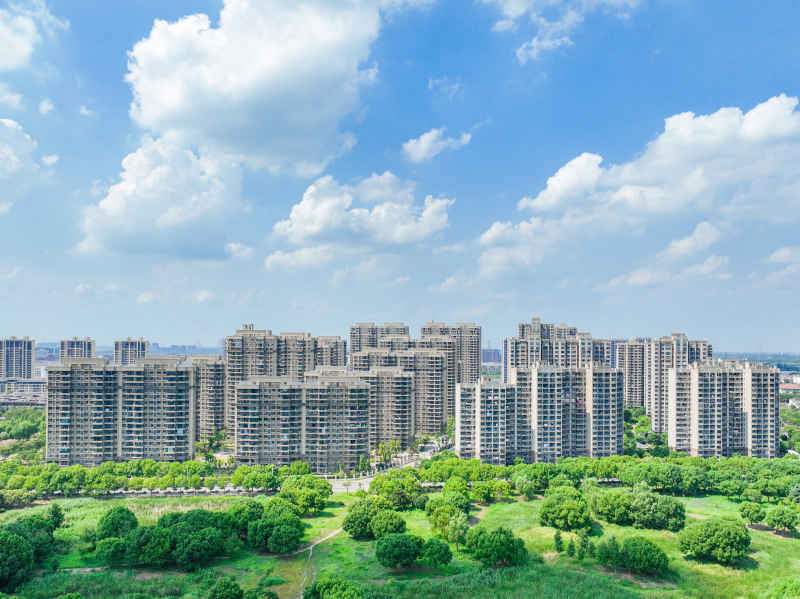 航拍昆山城市风光建筑大景 15
